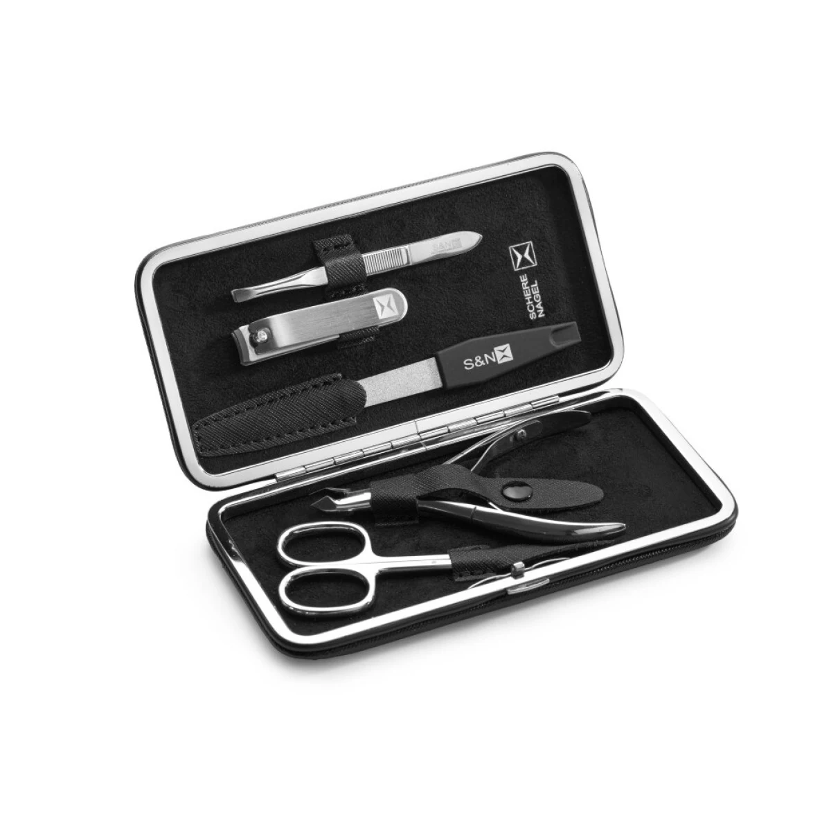 Набор Schere & Nagel 8003K, 5 инструментов, чёрный